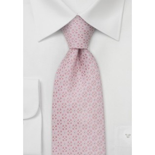 Designer neckties - Handmade silk tie in light pink