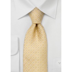 Extra long ties - Yellow floral tie by Chevalier