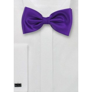 Bow ties  -  Solid color bow tie in dark purple