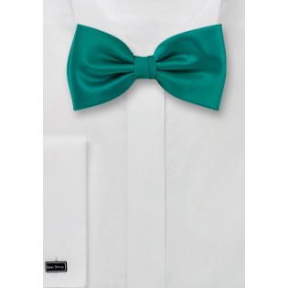 Bow ties  - Solid color bow tie in sea-green color