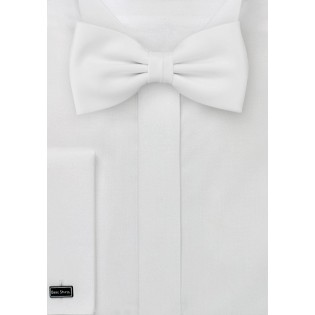White bow tie  - Formal bow tie in bright white color