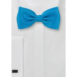 Bow ties -  Solid color turquoise  blue