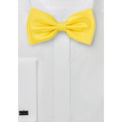 Yellow bow tie  - Pre-tied bow tie in yellow