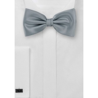 Silver bow tie - Formal bow tie in solid silver