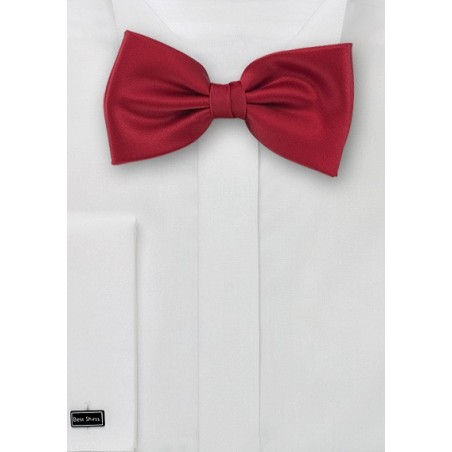 Bow ties  - Solid color bow tie in Cherry red