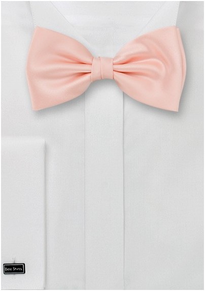 Bow ties - Solid color bow tie in peach pink
