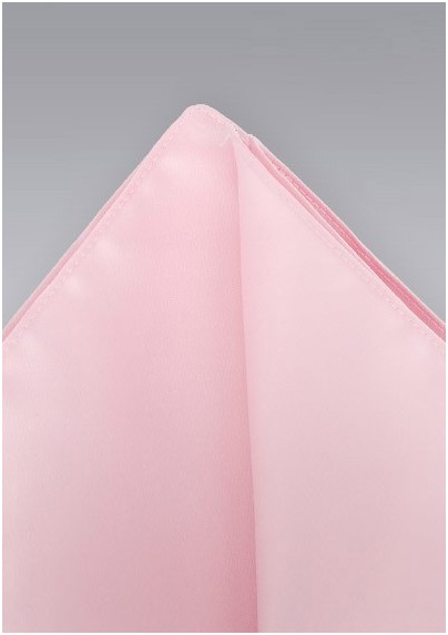 Light pink pocket squares - Solid color hankie in light pink