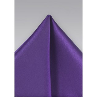 Dark purple pocket square  -  Solid color hankie in dark purple