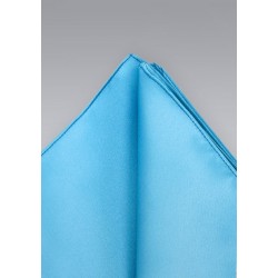 Turquoise blue Hankie  -  Hankie in solid turquoise blue