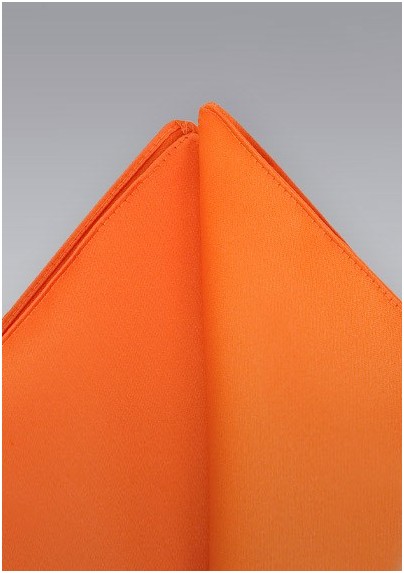 Pocket squares - Bright orange pocket square