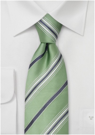 Mint Green Silk Ties - Green Designer Tie by Cavallieri