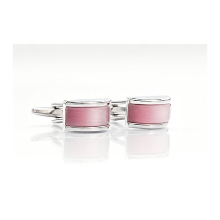 Modern Pink Cufflinks - Designer cufflinks by Mont Pellier