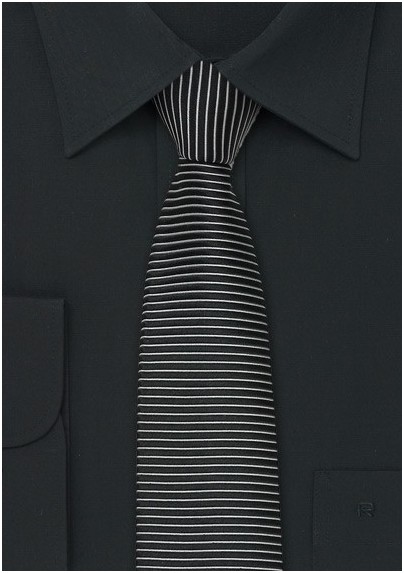 Narrow Designer Ties - Skinny Necktie by Cavallieri