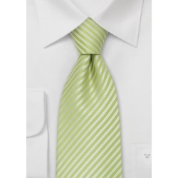 Bright Green Silk Tie for Kids