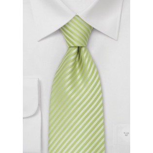 Bright Geen Silk Tie in XL Length