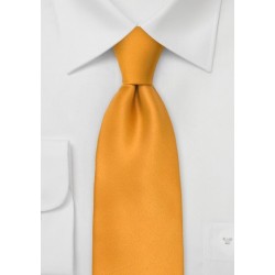 Extra Long Tie in Amber Yellow