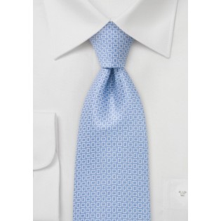 Powder Blue Designer Silk Tie