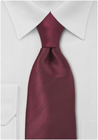 Bordeaux Red Necktie