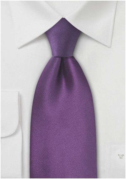 Violet Purple Kids Silk Tie