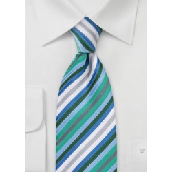 Trendy Mens Tie with Narrow Stripes