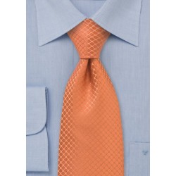 Trendy Orange Silk Tie
