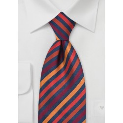 Multi-Orange Striped Tie