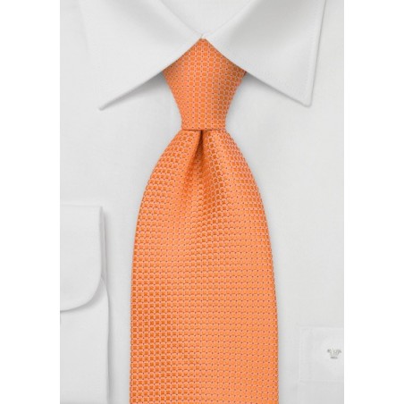 Apricot Orange Silk Tie