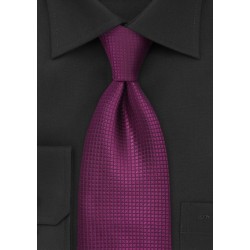 Bright Fuschia Silk Tie