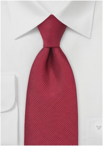 Red and White Dotted Tie