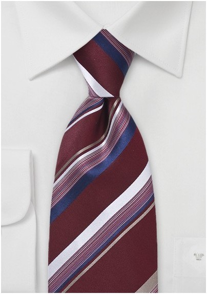 Multi-Color Striped Tie