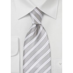 Light Silver and Ivory Tie