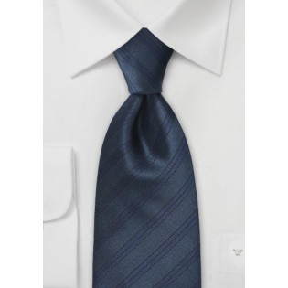 Graphite Grey and Dark Blue Tie