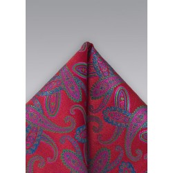 Paisley Red Handkerchief