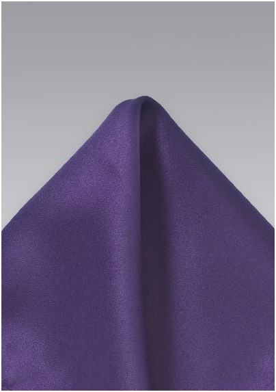 Solid Purple Pocket Square