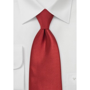 Men's Tie in Solid Ruby Red - Mens-Ties.com