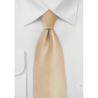 Solid Champagne Tie