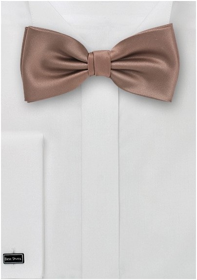 Latte Brown Bow Tie