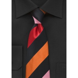 Bold Striped Tie in Sunmer Colors