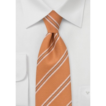 Light Tangerine and Tan Tie