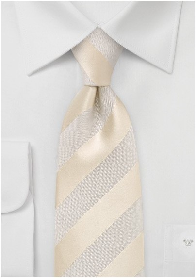 Wedding Silk Tie in Cream and Ivory - Mens-Ties.com