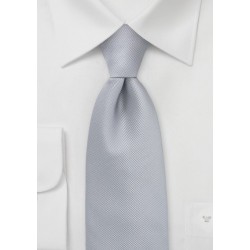 Textured Tie in Platinum