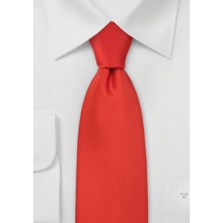 Scarlet Red Necktie in Kids Size