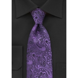 Modern Floral in Purple and Black