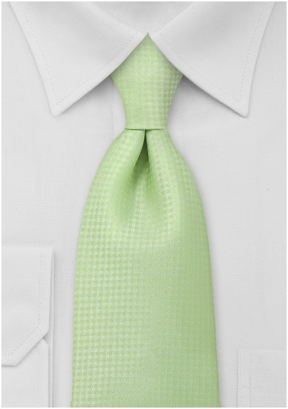 Light Lime Green Kids Necktie