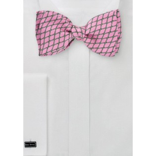 Punchy Bow Tie in Pinks and Greens