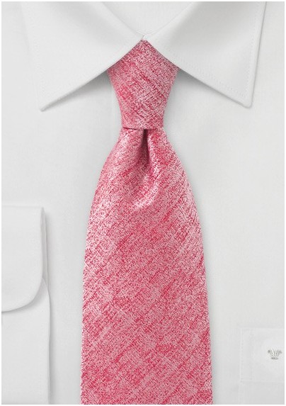Heathered Coral Colored Tie