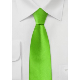 Bright Lime Green Skinny Tie