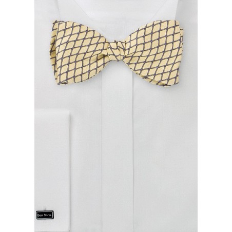 Bow Tie in Yellow and Blue