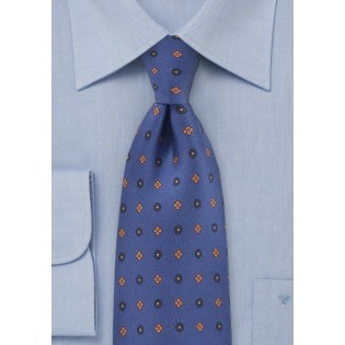 Punchy Floral Patterned Tie in Horizon