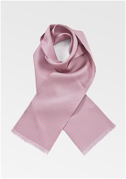 Charming Pink and Blue Mens Scarf